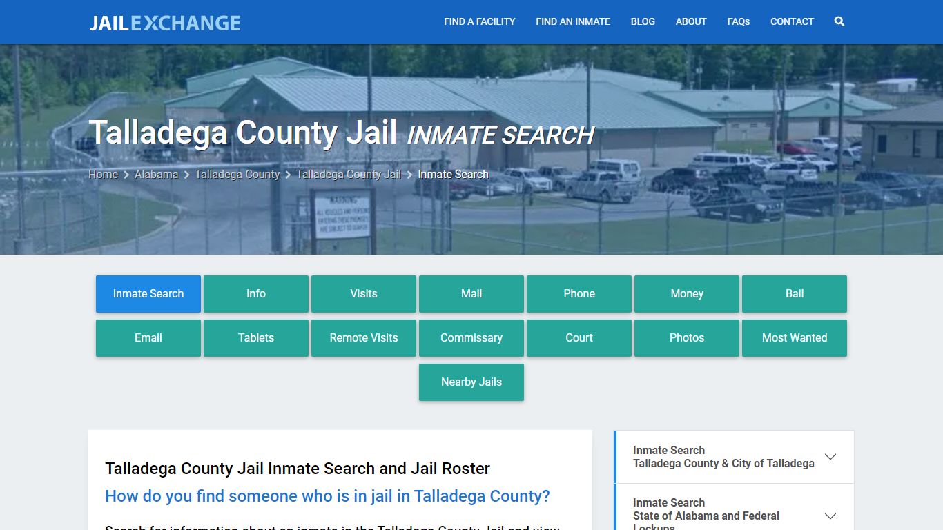 Talladega County Jail Inmate Search - Jail Exchange